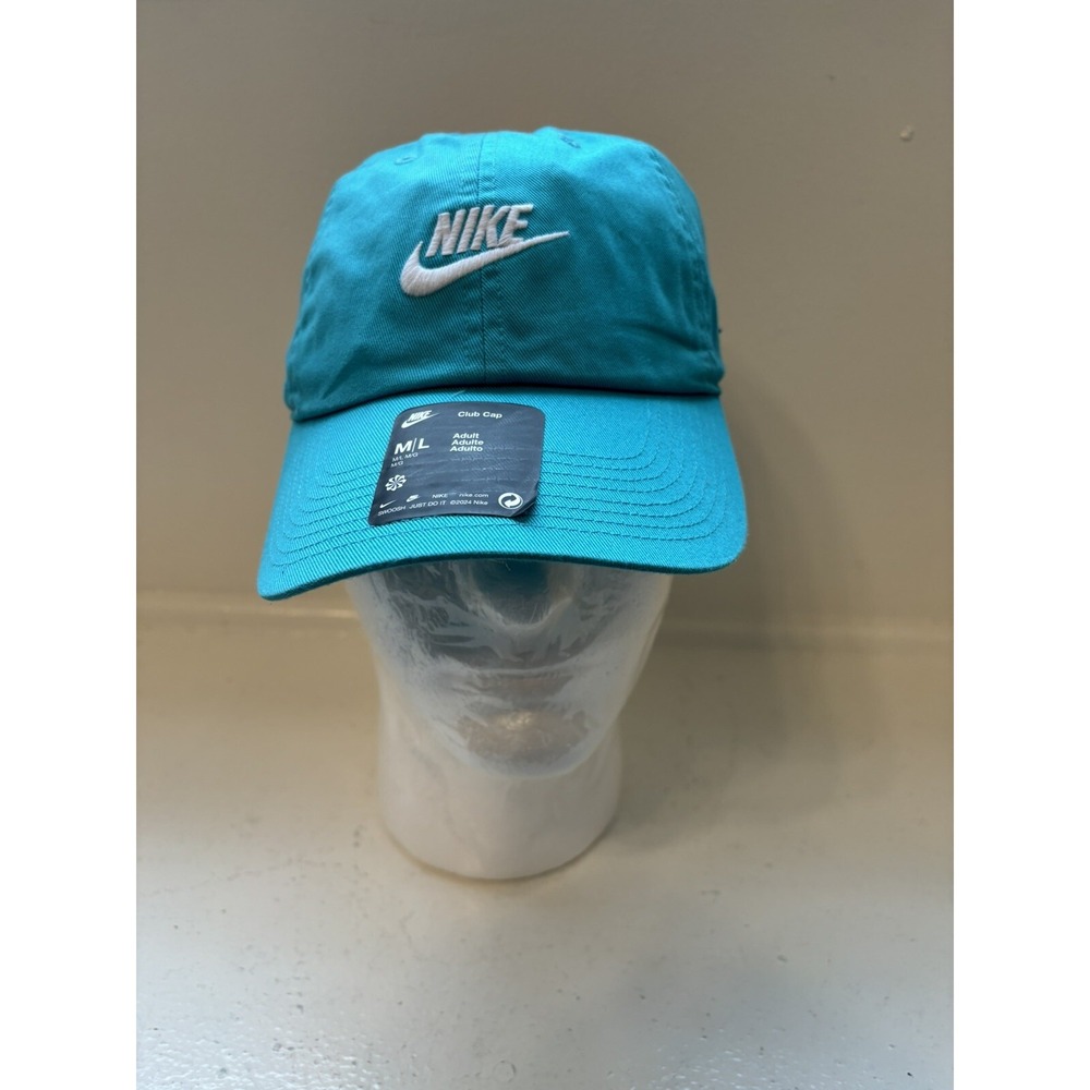 Nike Club Cap Unstructured Futura M/L Adjustable Strap Turquoise Teal FB5368-345